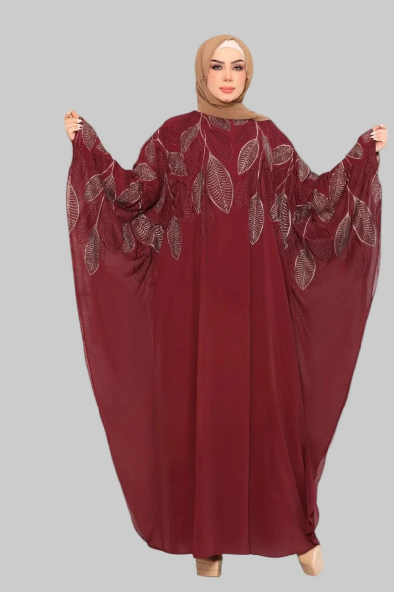 Nawārah Two-Piece Embroidered Abaya Set