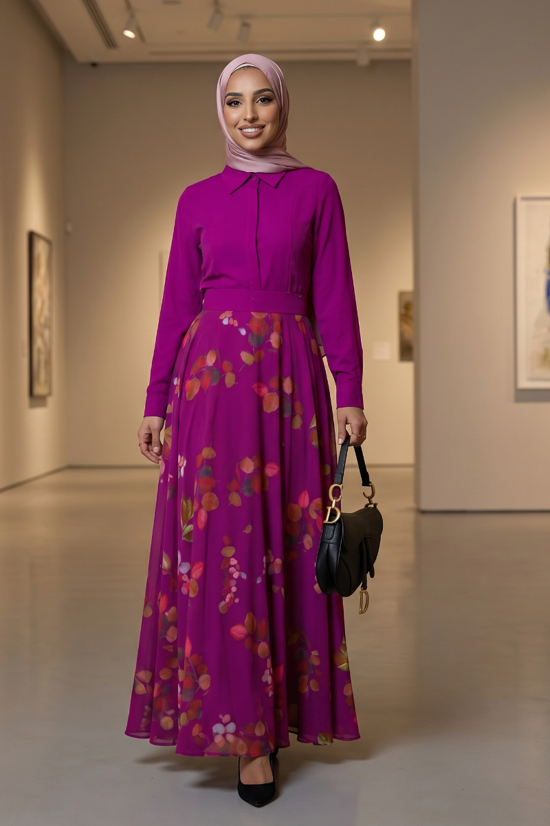 Luxe Harmony Maxi Dress - Purple