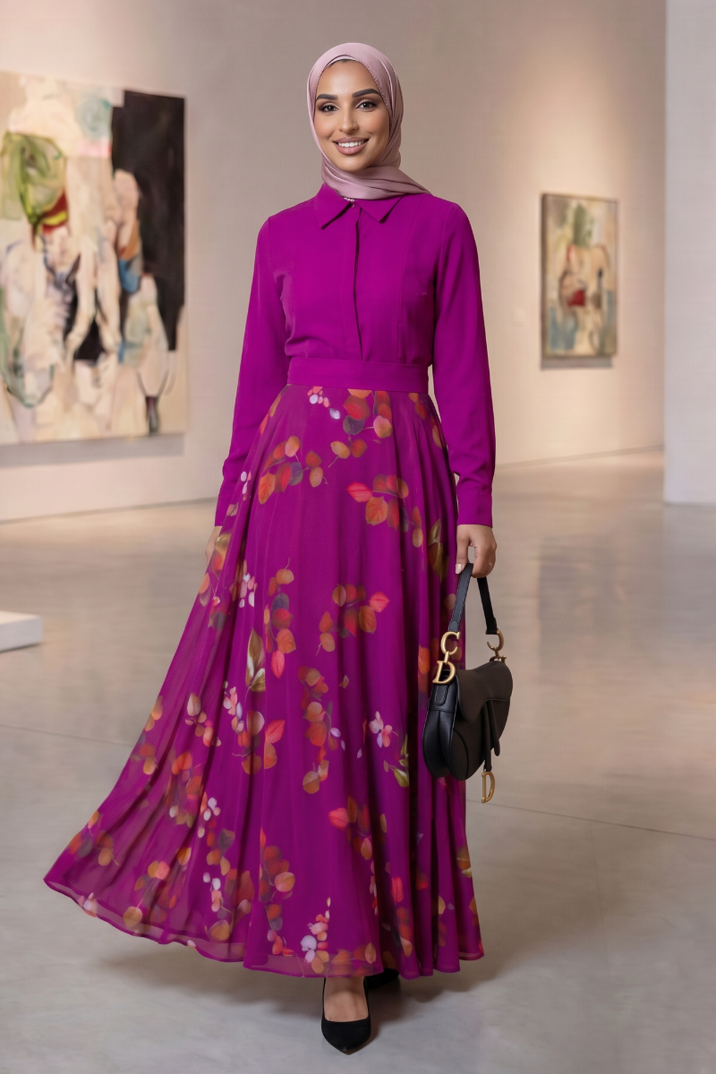 Luxe Harmony Maxi Dress - Purple