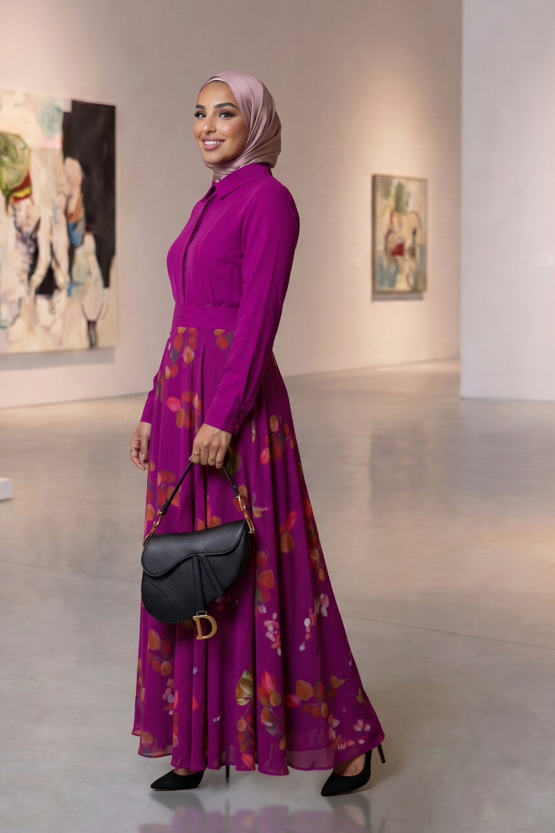 Luxe Harmony Maxi Dress - Purple