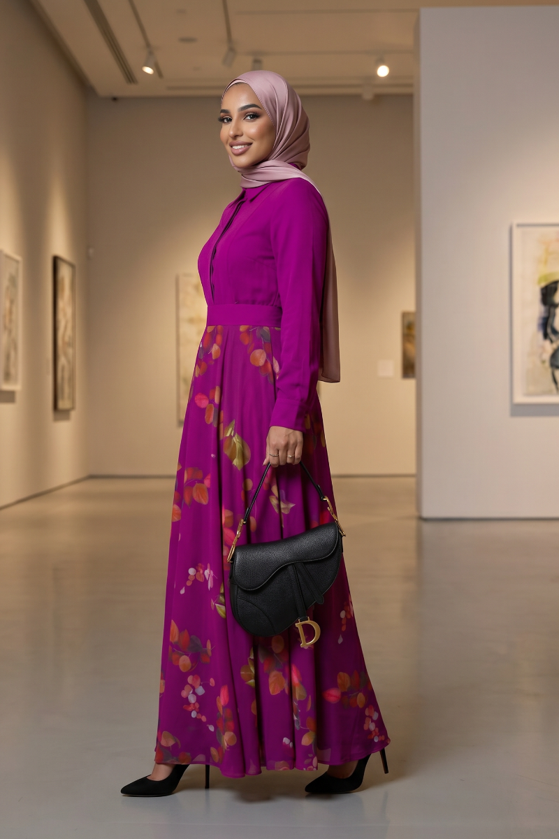 Luxe Harmony Maxi Dress - Purple