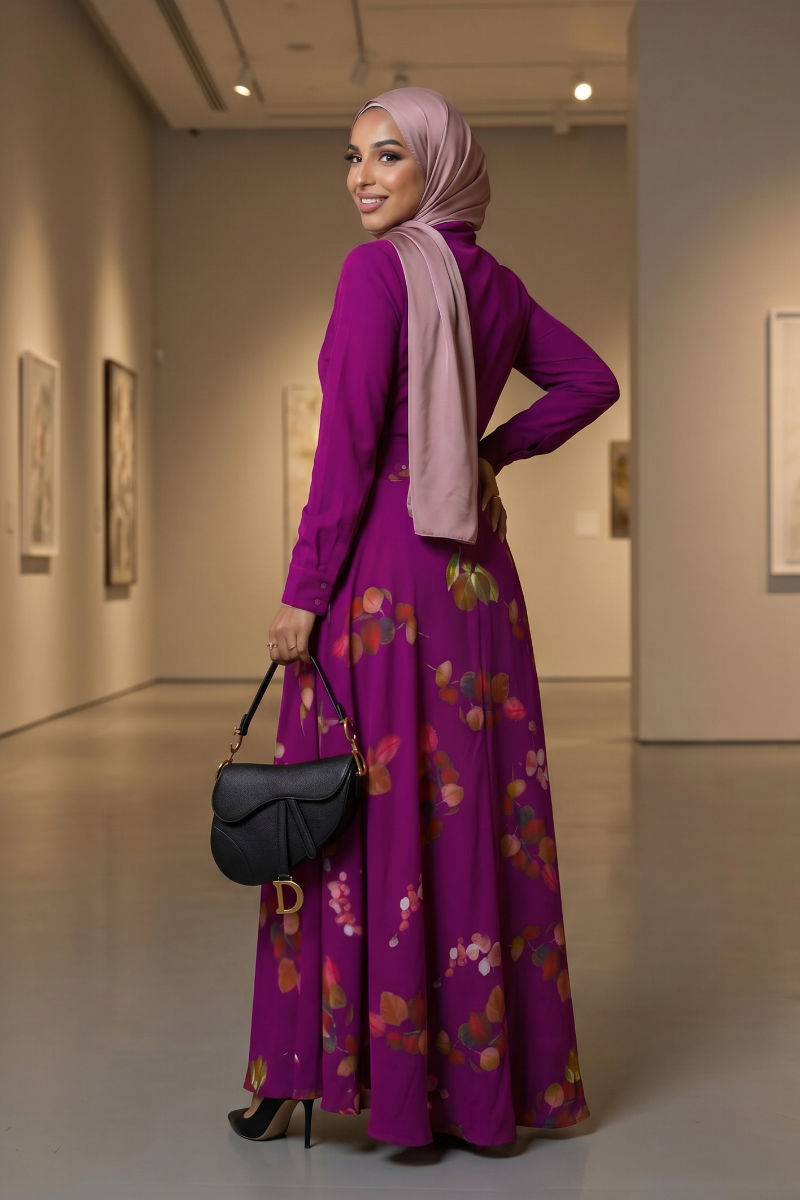 Luxe Harmony Maxi Dress - Purple