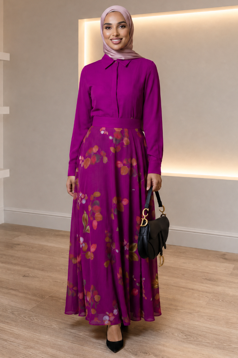 Luxe Harmony Maxi Dress - Purple