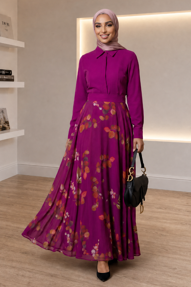 Luxe Harmony Maxi Dress - Purple