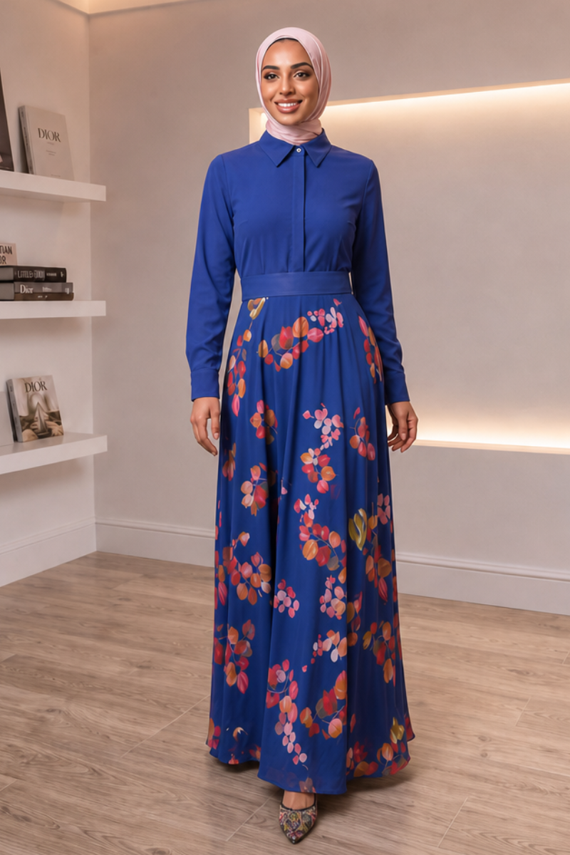 Luxe Maxi Dress - Blue