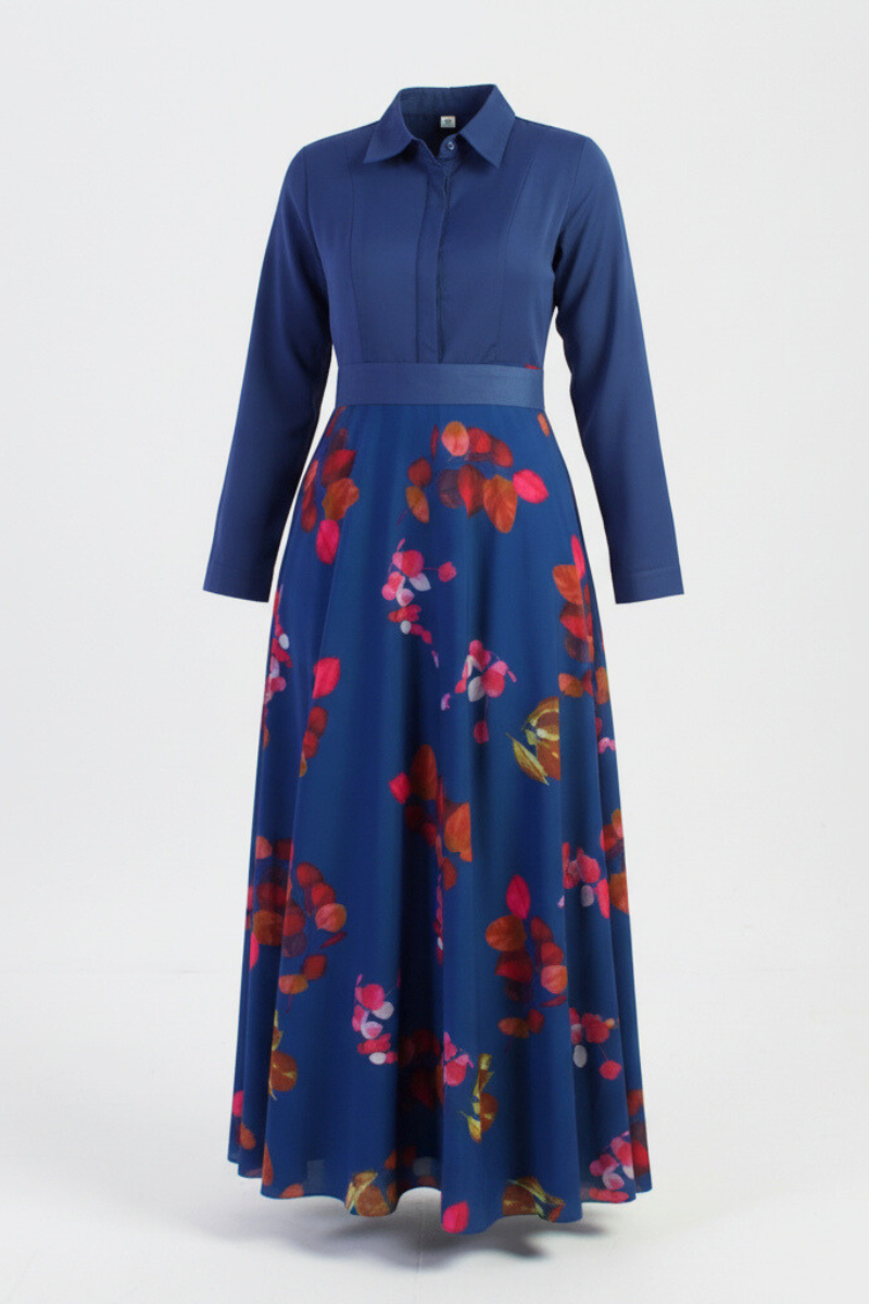 Luxe Harmony Maxi Dress - Teal Blue