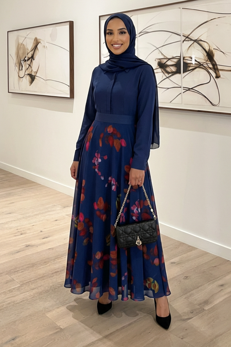 Luxe Harmony Maxi Dress - Teal Blue