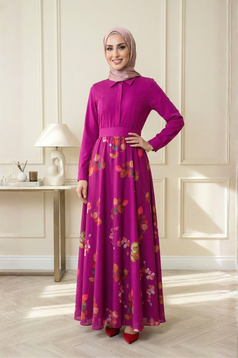 Luxe Harmony Maxi Dress - Purple