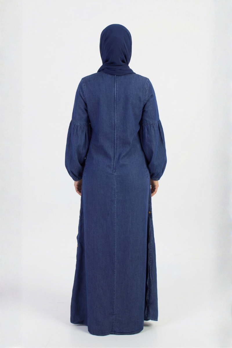 Urban Blue Denim Maxi Dress