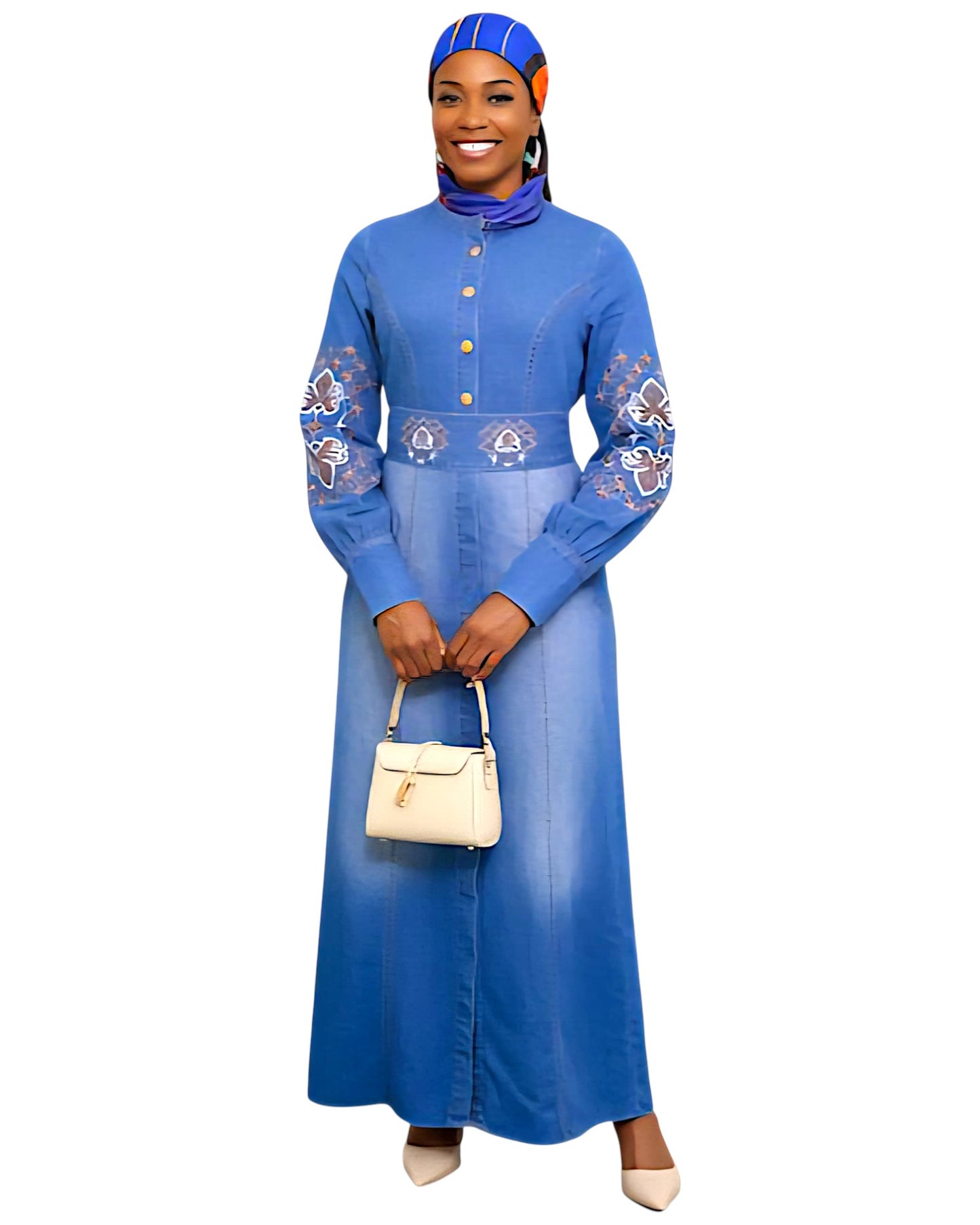 Denim Shirt Dress - Indigo Breeze