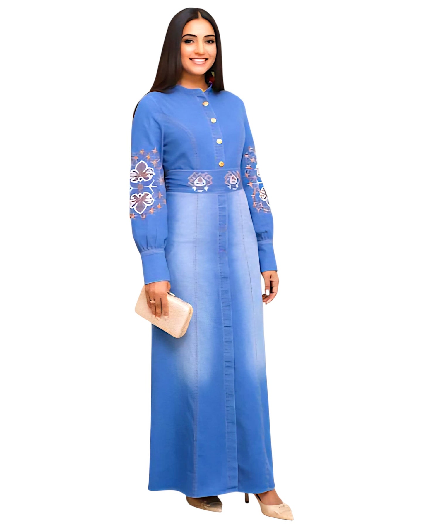 Denim Shirt Dress - Indigo Breeze