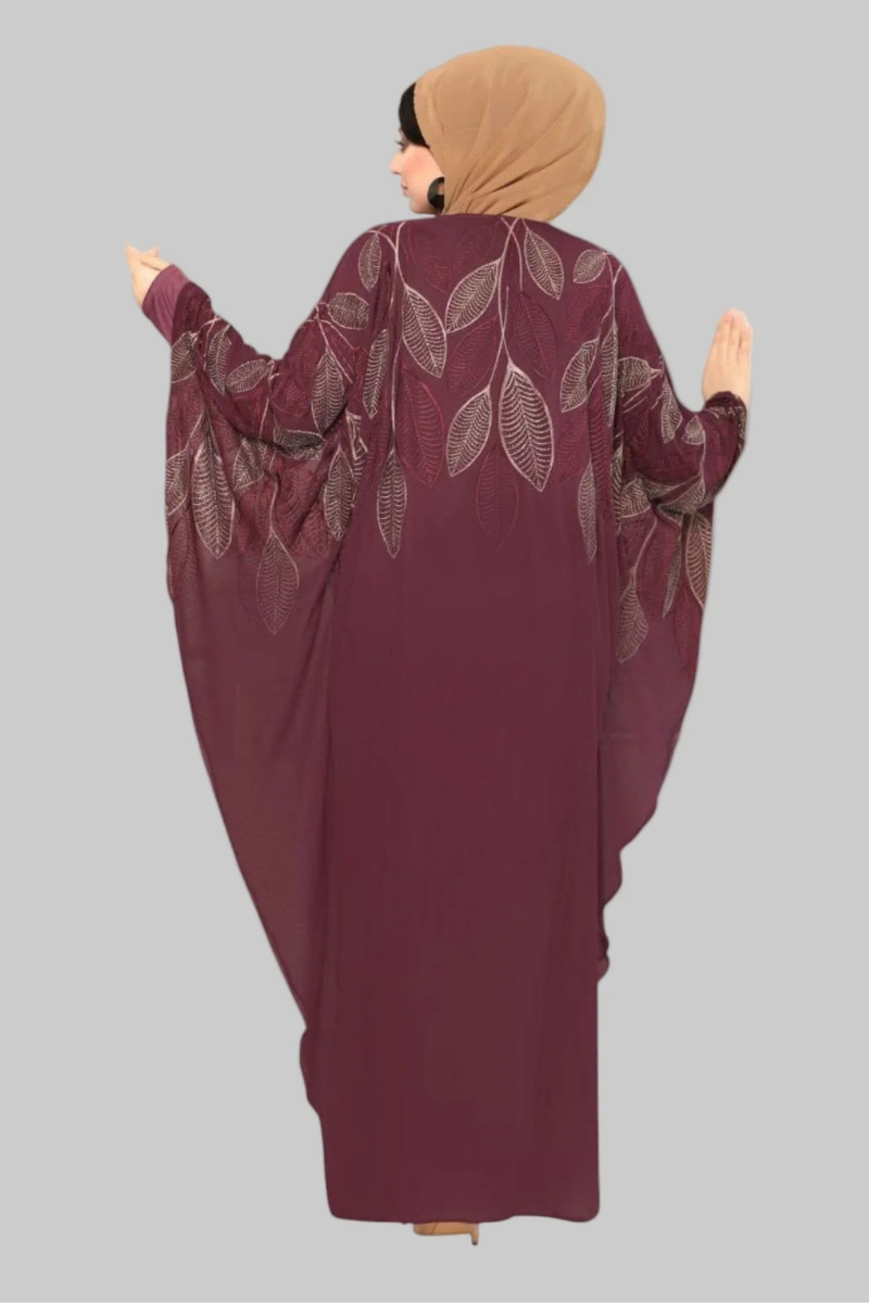 Nawārah Two-Piece Embroidered Abaya Set