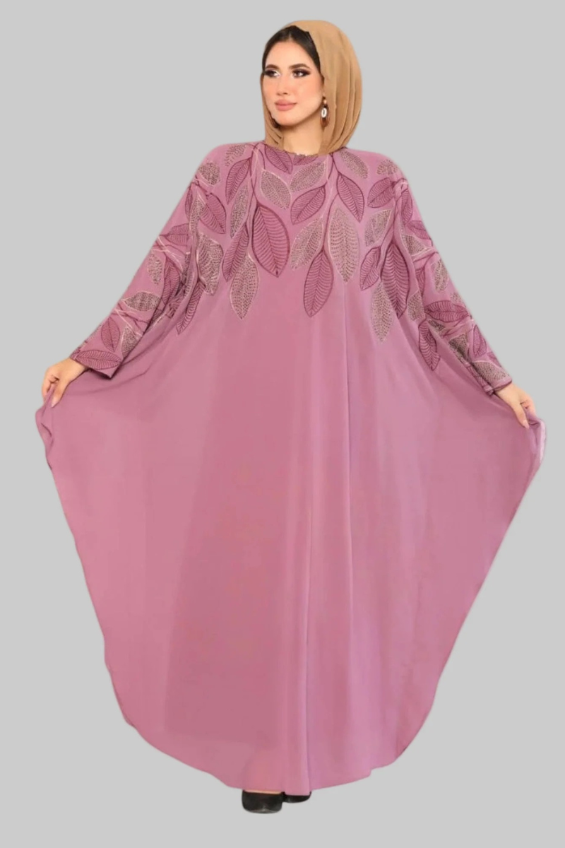 Nawārah Two-Piece Embroidered Abaya Set