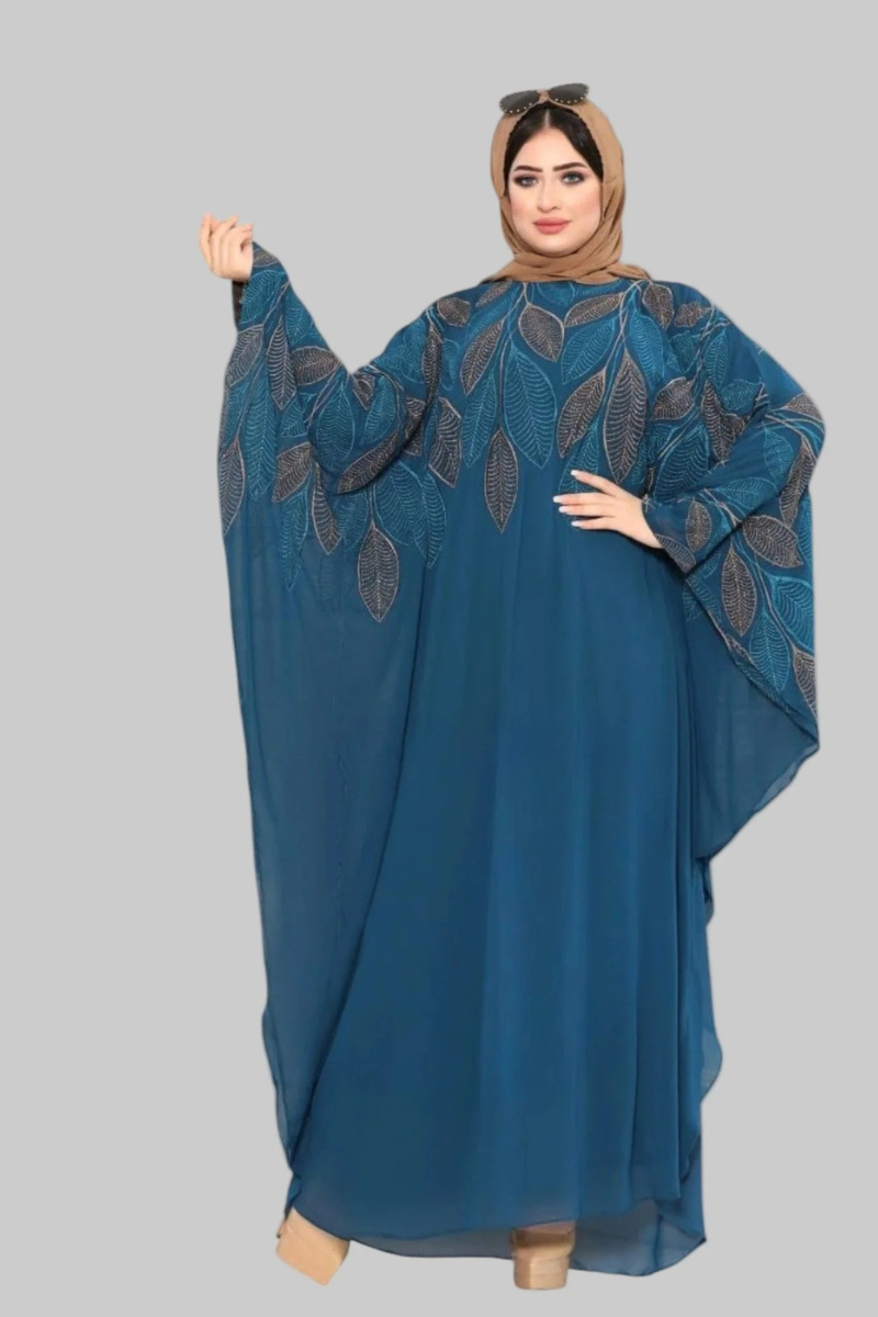 Nawārah Two-Piece Embroidered Abaya Set