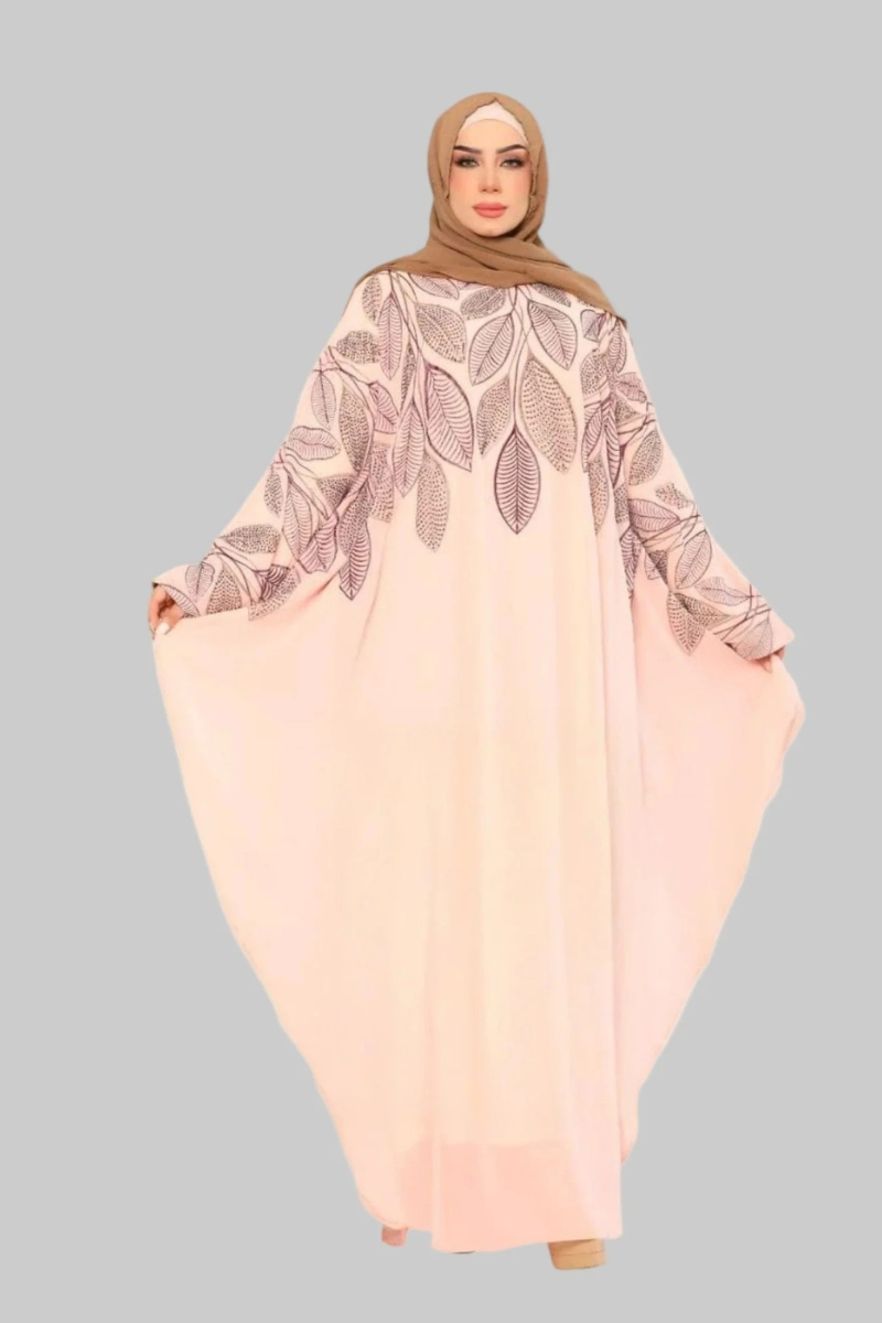 Nawārah Two-Piece Embroidered Abaya Set