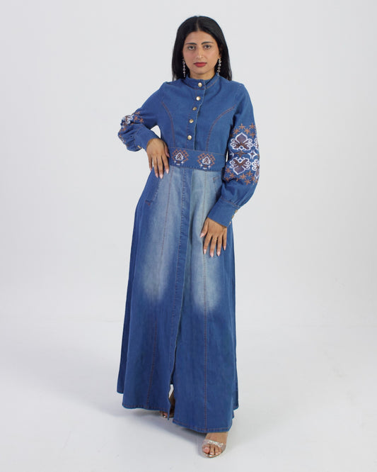 Indigo Breeze Denim Shirt Dress