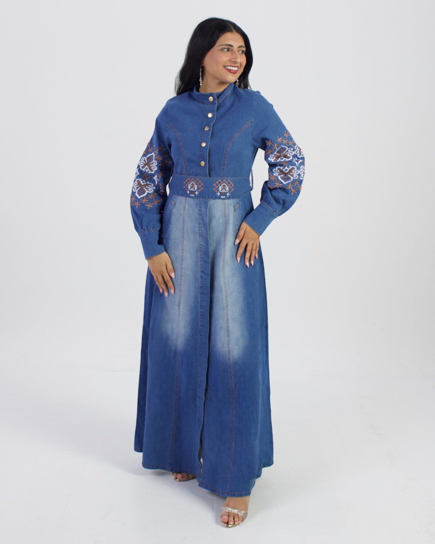 Indigo Breeze Denim Shirt Dress