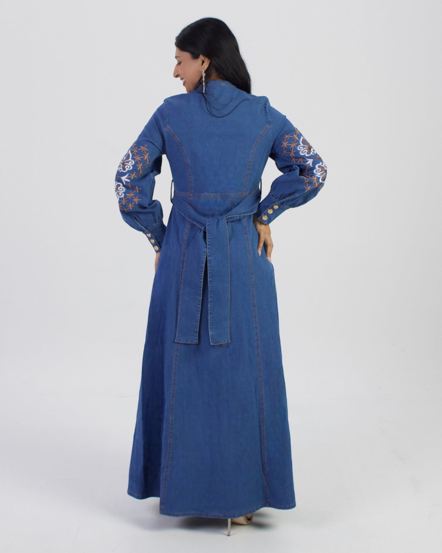 Indigo Breeze Denim Shirt Dress