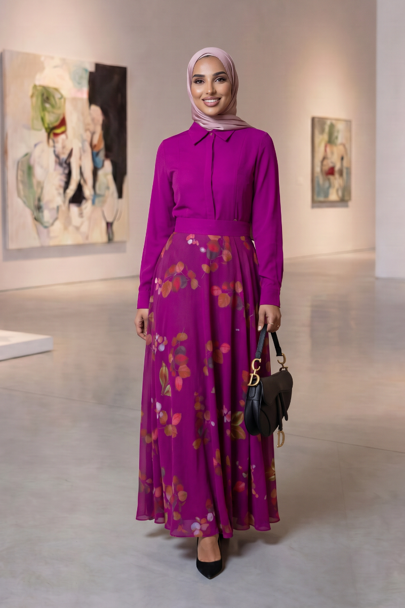 Luxe Harmony Maxi Dress - Purple