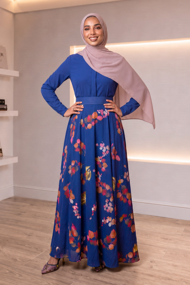 Luxe Maxi Dress - Blue