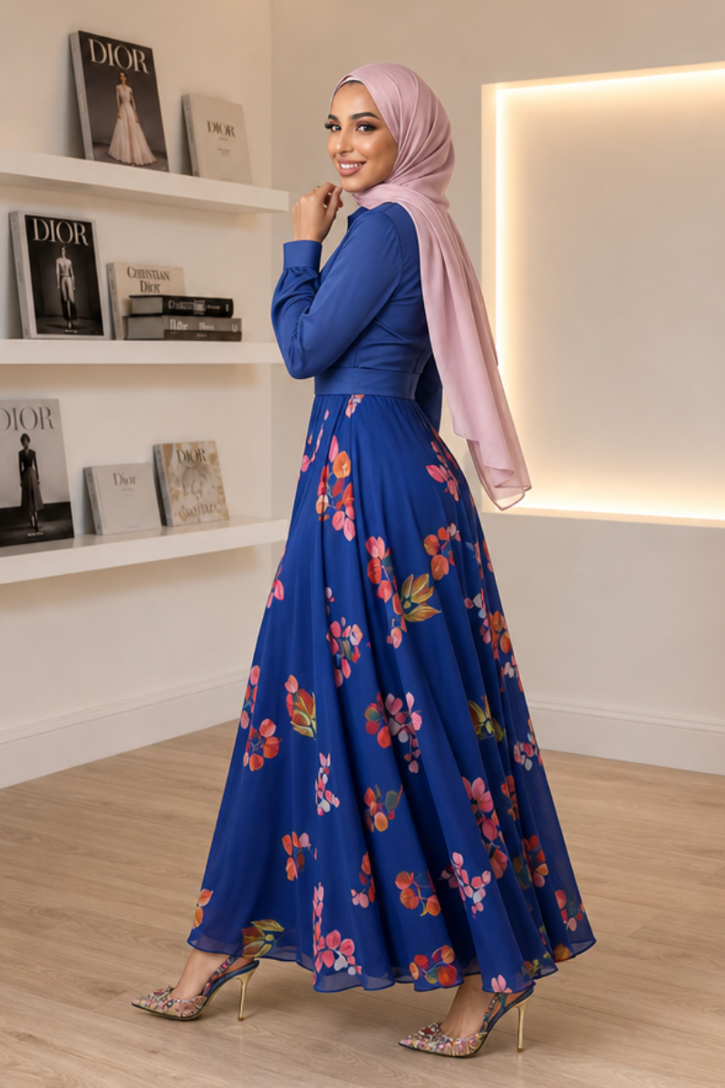 Luxe Maxi Dress - Blue