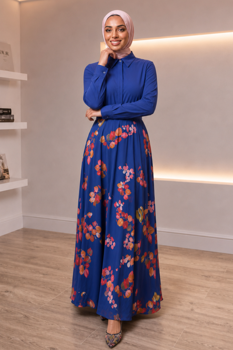 Luxe Maxi Dress - Blue