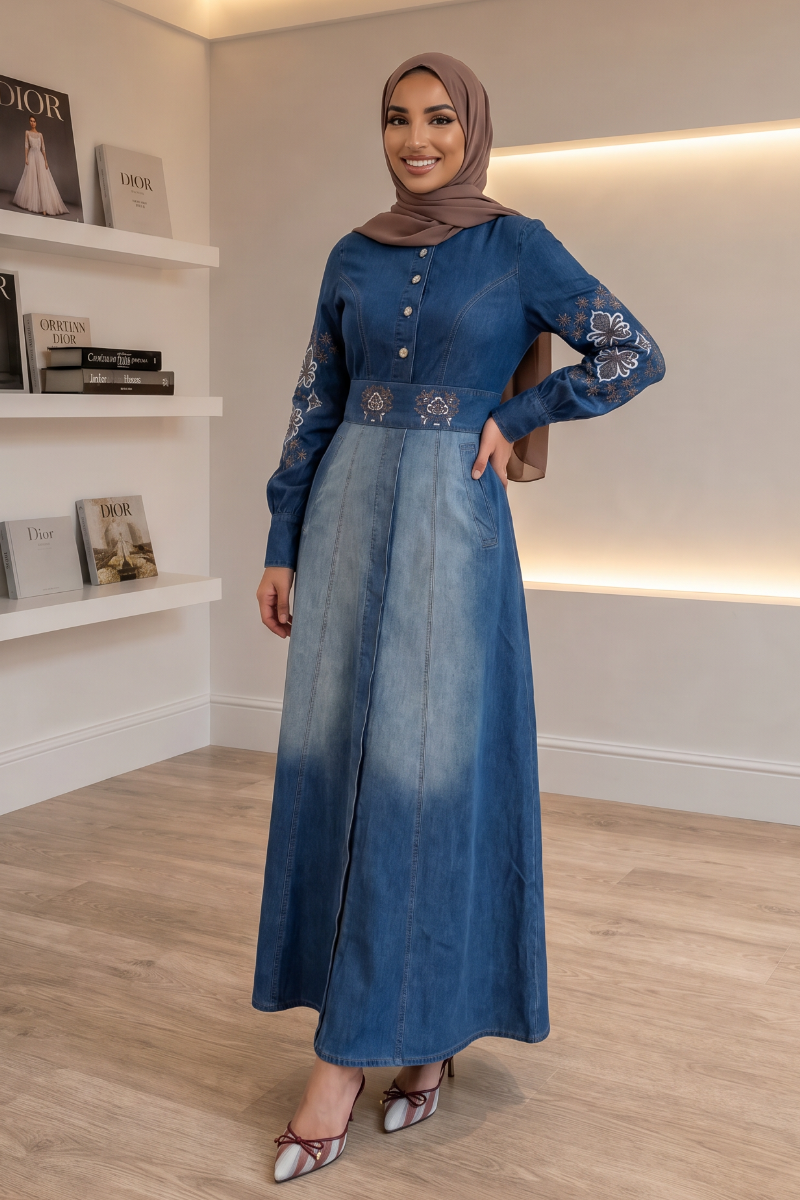 Indigo Maxi Dress