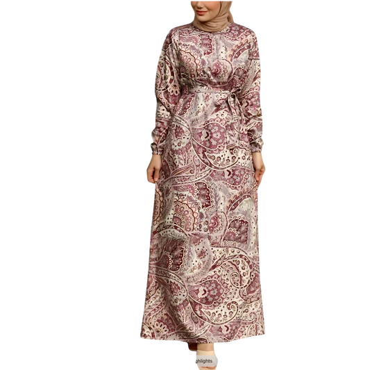 Paisley Elegance Maxi Dress