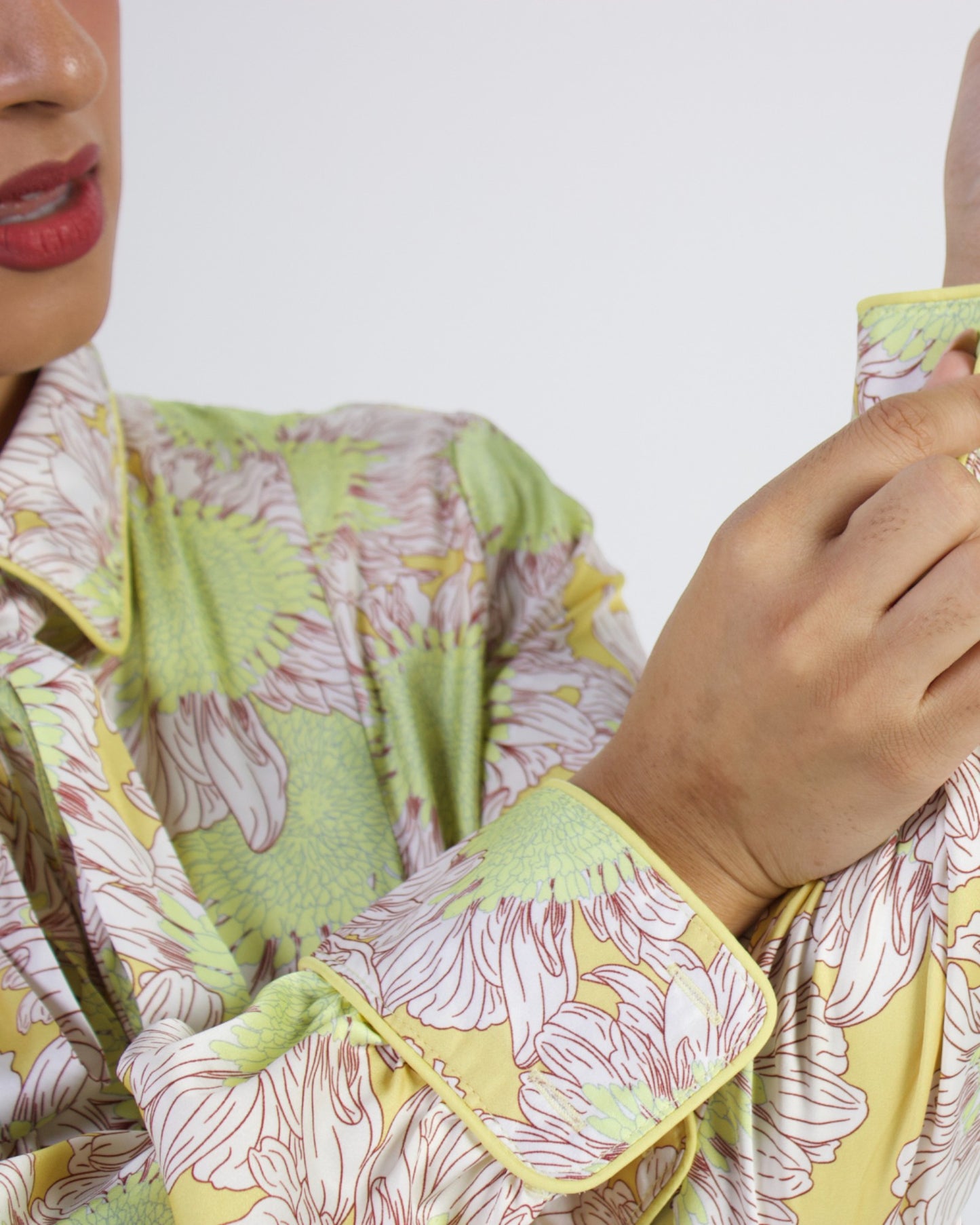 Golden Petal Maxi Dress