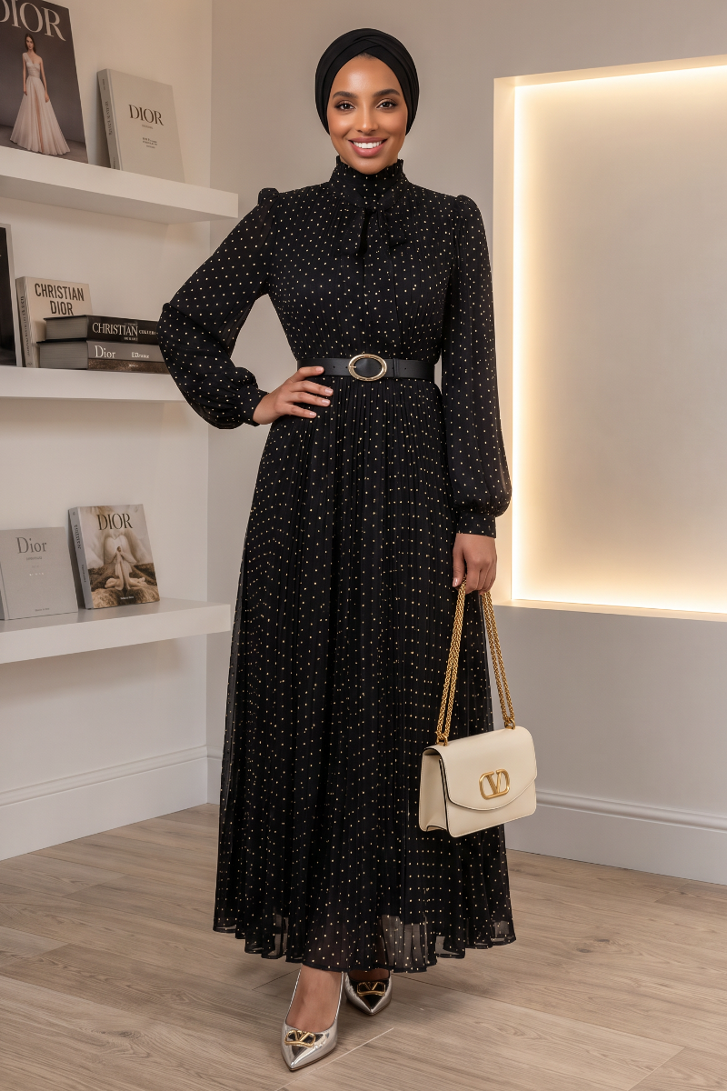 Polka Maxi Dress