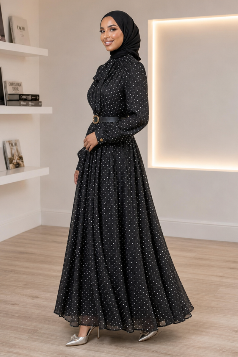 Polka Maxi Dress