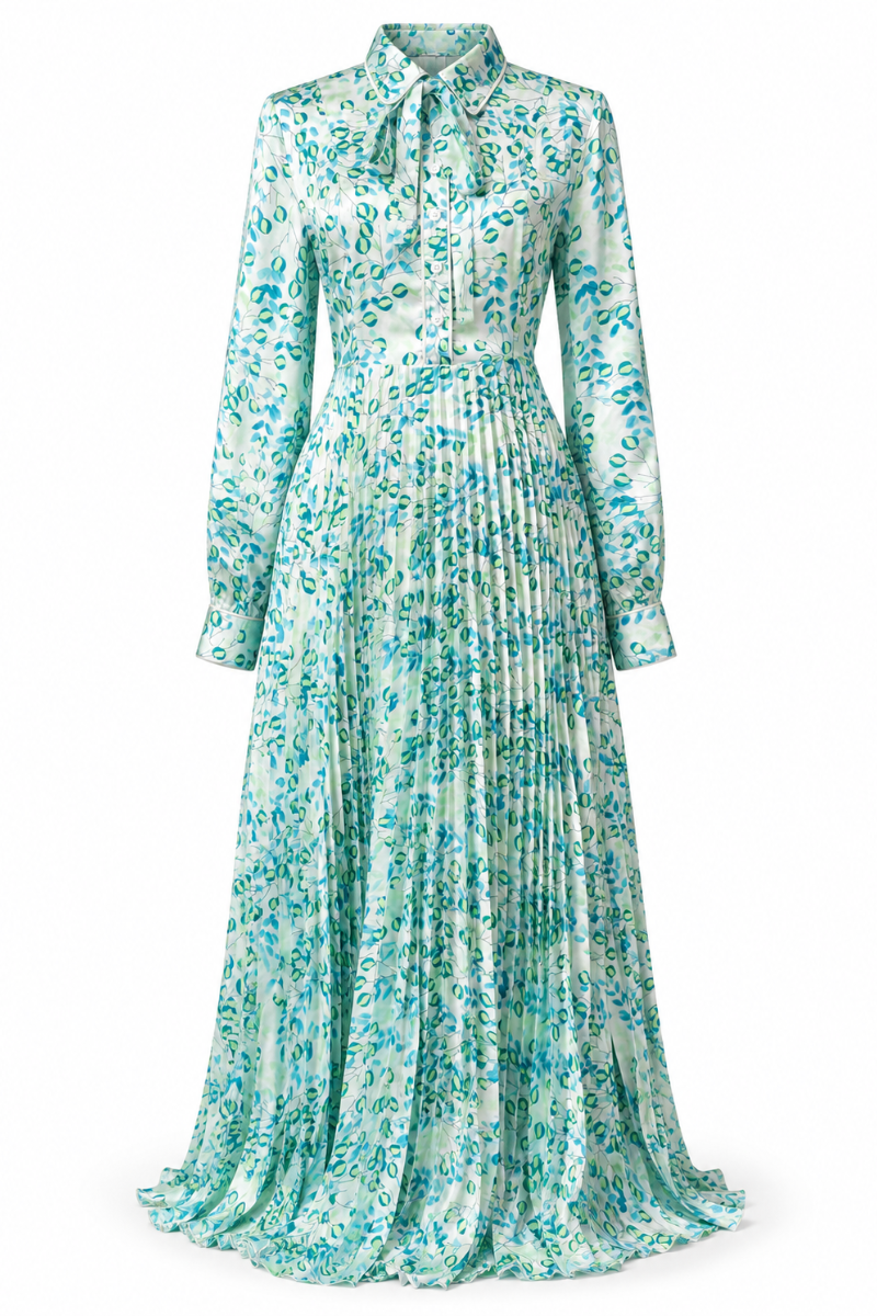 Sage Bloom Maxi Dress