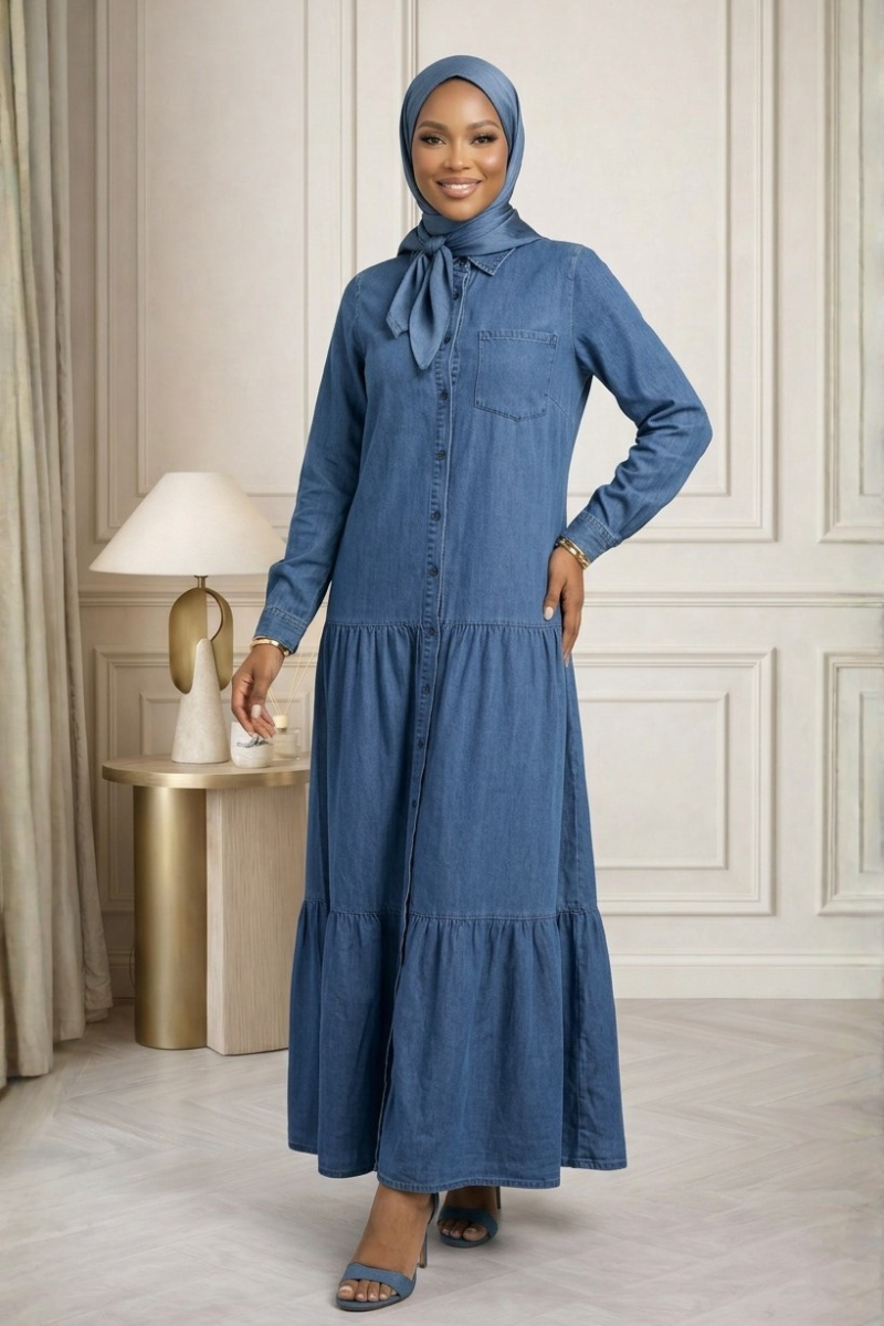Denim Solace Maxi Dress
