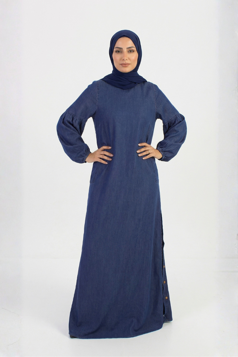 Urban Blue Denim Maxi Dress